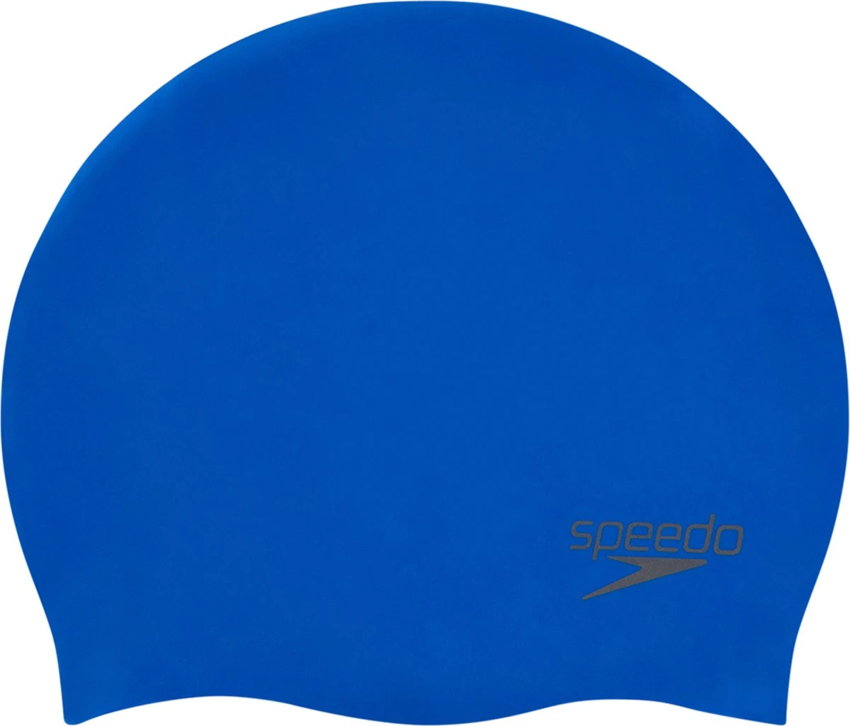 Speedo Plain Moulded Silicone Cap Unisex - Blauw - One Size 3 Speedo Plain Moulded Silicone Cap Unisex - Blauw - One Size