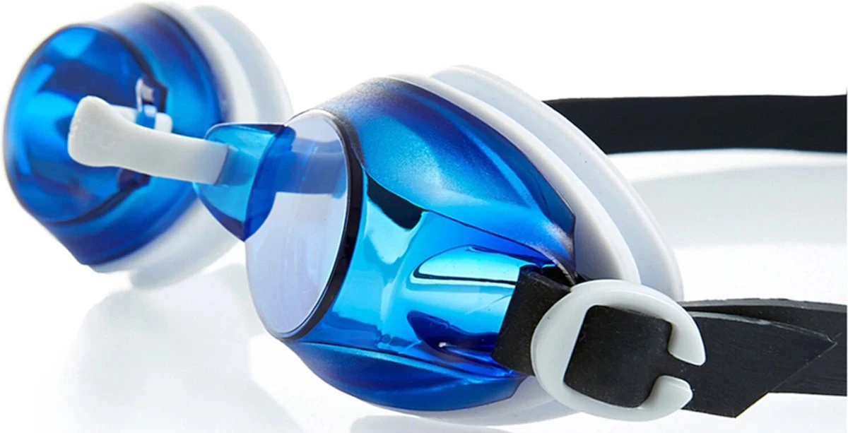 Speedo Jet Zwembril Unisex - Blauw / Wit - One Size 5 Speedo Jet Zwembril Unisex - Blauw / Wit - One Size - Afbeelding 3