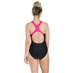 Speedo Women's Gala Logo Medalist - Black/electric Pink -Speedo 254155 03 d 500446