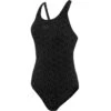 Speedo Women's Boomstar Allover Muscleback 1 Piece - Black/oxid Grey -Speedo 361697 00 d 779721