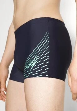 Speedo Mens Medley Logo Aquashort - Zwemshorts - Navy/Green -Speedo 3716524b504643a293fd08eaf041815a
