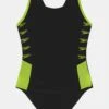 Speedo Boom Logo Splice Muscleback - Badpak - Black/Atomic Lime