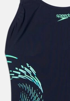 Speedo Girls Placmement Muscleback - Badpak - Navy/Green -Speedo 4e9a9296a3804aa292085cb07dec39d3