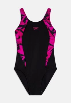 Speedo Hyperboom Splice Muscleback - Badpak - Hyper Black/Electric Pink/Ecstatic