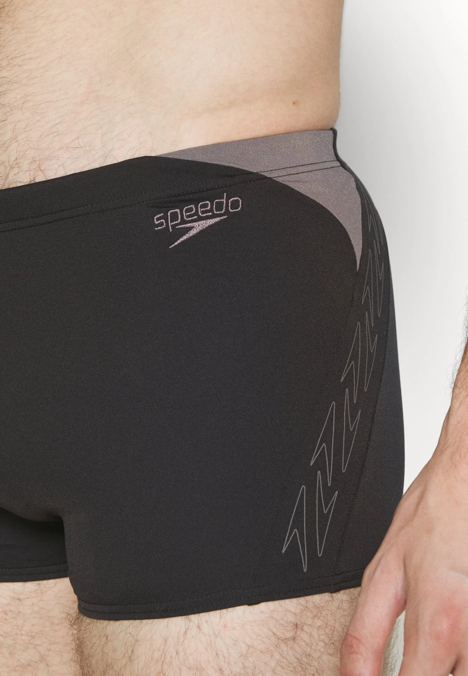 Speedo Mens Hyper Boom Splice Aquashort - Zwemshorts - Black/Grey 6 Speedo Mens Hyper Boom Splice Aquashort - Zwemshorts - Black/Grey - Afbeelding 4