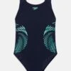 Speedo Girls Placmement Muscleback - Badpak - Navy/Green