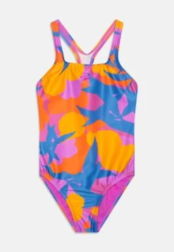 Speedo Girls Printed Medalist - Badpak - Blue/Orange