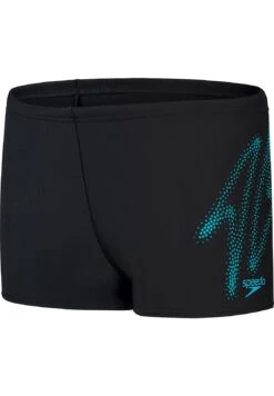 Speedo Boys Hyper Boom Logo Placement Aquashort - Korte Broeken - Black/Blue