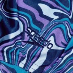 Speedo Allover Medalist Meisjes Badpak - Ammonite Blue/blue Tack/miami Lilac/aquarium -Speedo speedo allover medalist girls bathing suit ammonite blue blue tack miami lilac aquarium 1 1424840