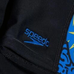 Speedo Allover Panel Jammer Jongen - Black/blue Flame/bright Yellow/fluo Green -Speedo speedo allover panel jammer boys black blue flame bright yellow fluo green 13 1426079