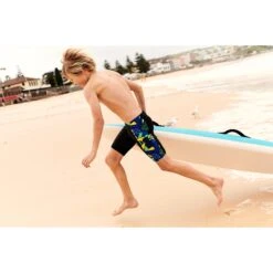 Speedo Allover Panel Jammer Jongen - Black/blue Flame/bright Yellow/fluo Green -Speedo speedo allover panel jammer boys black blue flame bright yellow fluo green 2 1426081