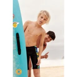 Speedo Allover Panel Jammer Jongen - Black/blue Flame/bright Yellow/fluo Green -Speedo speedo allover panel jammer boys black blue flame bright yellow fluo green 3 1426082