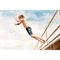 Speedo Allover Panel Jammer Jongen - Black/blue Flame/bright Yellow/fluo Green -Speedo speedo allover panel jammer boys black blue flame bright yellow fluo green 5 1426084