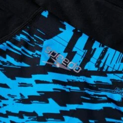 Speedo Allover V-Cut Aquashort - Black/pool -Speedo speedo allover v cut aquashort black pool 11 1301760