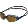 Speedo Aquapulse Pro Mirror Swimming Goggle - Oxid Grey/black/orange Gold -Speedo speedo aquapulse pro mirror swimming goggle oxid grey black orange gold 3 1165400