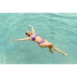 Speedo Banded Triangle Dames Bikini - Miami Lilac/soft Coral -Speedo speedo banded triangle 2 piece womens bikini miami lilac soft coral 4 1424859