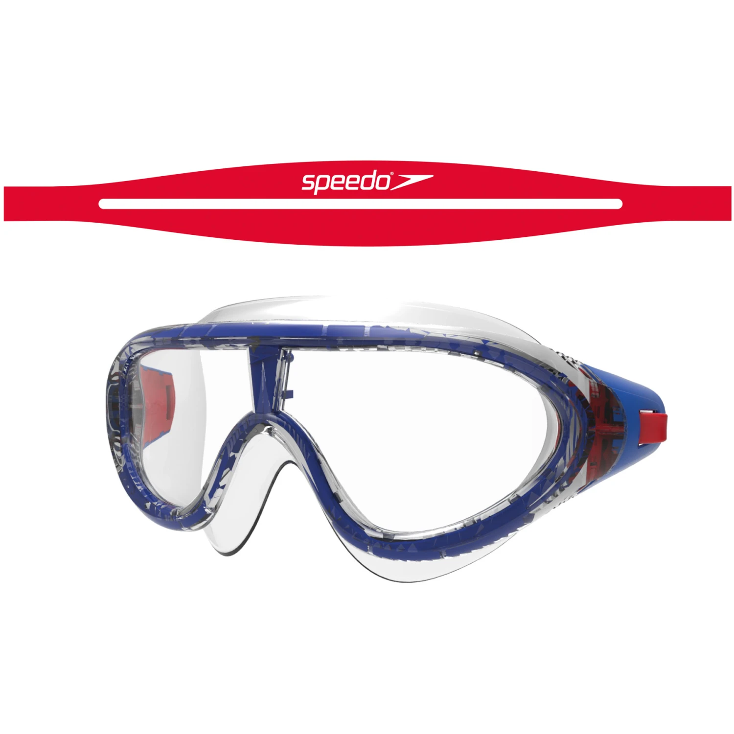 Speedo BioFUSE Rift Junior Lava Red/Beautiful Blue/Clear Swimming Goggle 3 Speedo BioFUSE Rift Junior Lava Red/Beautiful Blue/Clear Swimming Goggle