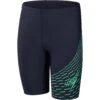 Speedo Medley Logo Zwemjammer Jongens - True Navy/Green Glow