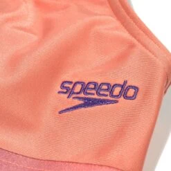 Speedo Contrast Band Meisjes Bikini - Soft Coral/miami Lilac -Speedo speedo contrast band 2 piece girls bikini soft coral miami lilac 9 1424907