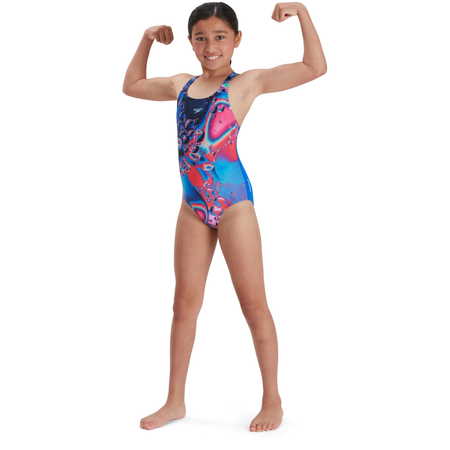 Speedo Digital Placement Medalist Badpak Kinder - Bubble Blue Flame/electric Pink 4 Speedo Digital Placement Medalist Badpak Kinder - Bubble Blue Flame/electric Pink - Afbeelding 2