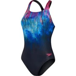 Speedo Digital Printed Medalist Badpak - True Navy/True Cobalt/Electric Pink/Hypersonic Blue