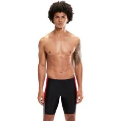 Speedo Dive Zwemjammer - Black/fed Red/dove Grey -Speedo speedo dive jammer black fed red dove grey 4 1427354