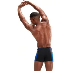 Speedo ECO END+ Splice Zwembroek - Black/chroma Blue/white -Speedo speedo eco end plus splice aquashort black chroma blue white 7 1427953