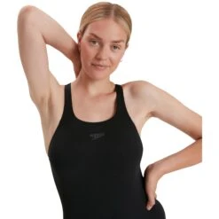 Speedo ECO Endurance+ Medalist Badpak - Zwart -Speedo speedo eco endurance plus medalist bathing suit black 11 1423989