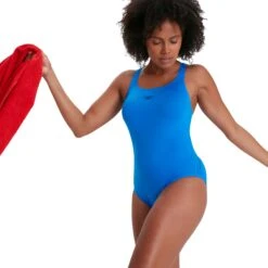 Speedo ECO Endurance+ Medalist Badpak - Bondi Blue -Speedo speedo eco endurance plus medalist bathing suit bondi blue 4 1424010