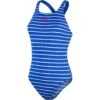 Speedo ECO Endurance+ Printed Medalist Badpak - Chroma Blue/white (fed Red Branding) -Speedo speedo eco endurance plus printed medalist bathing suit chroma blue white fed red branding 4 1424065