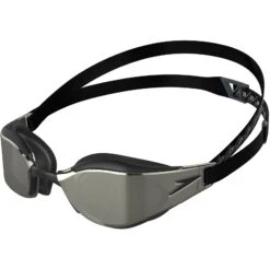 Speedo Fastskin Hyper Elite Mirror Swimming Googles - Black/oxid Grey/chrome