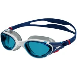 Speedo Futura Biofuse Flexiseal Zwembril - Ammonite Blue/white/red/blue
