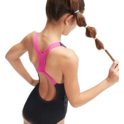Speedo Digital Placement Medalist Badpak Kinder - Black/Orchid Shine/Lemon Drizzle/Marine Blue/Hypersonic Blue -Speedo speedo girls digital placement medalist bathing suit black orchid shine lemon drizzle marine blue hypersonic blue 2 1515767