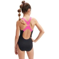 Speedo Digital Placement Medalist Badpak Kinder - Black/Orchid Shine/Lemon Drizzle/Marine Blue/Hypersonic Blue -Speedo speedo girls digital placement medalist bathing suit black orchid shine lemon drizzle marine blue hypersonic blue 6 1515771
