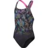 Speedo Digital Placement Medalist Badpak Kinder - Black/Orchid Shine/Lemon Drizzle/Marine Blue/Hypersonic Blue -Speedo speedo girls digital placement medalist bathing suit black orchid shine lemon drizzle marine blue hypersonic blue 8 1515773