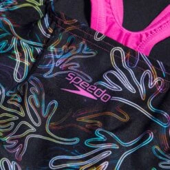 Speedo Digital Placement Medalist Badpak Kinder - Black/Orchid Shine/Lemon Drizzle/Marine Blue/Hypersonic Blue -Speedo speedo girls digital placement medalist bathing suit black orchid shine lemon drizzle marine blue hypersonic blue 9 1515765