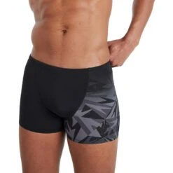 Speedo Hyper Boom Placement V-Cut Aquashorts - Black/oxid Grey -Speedo speedo hyper boom placement v cut aquashorts black oxid grey 2 1111803