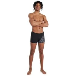 Speedo Hyper Boom Placement V-Cut Aquashorts - Black/oxid Grey -Speedo speedo hyper boom placement v cut aquashorts black oxid grey 5 1111806