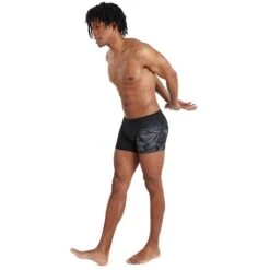 Speedo Hyper Boom Placement V-Cut Aquashorts - Black/oxid Grey -Speedo speedo hyper boom placement v cut aquashorts black oxid grey 7 1111801