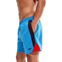 Speedo Hyper Boom Splice 16" Zwembroek - Beach Blue/true Navy/fed Red -Speedo speedo hyper boom splice 16 watershort beach blue true navy fed red 2 1428587
