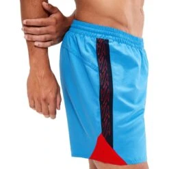 Speedo Hyper Boom Splice 16" Zwembroek - Beach Blue/true Navy/fed Red -Speedo speedo hyper boom splice 16 watershort beach blue true navy fed red 3 1428588