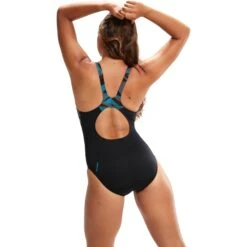 Speedo Hyper Boom Splice Muscleback Badpak - Black/bolt/dove Grey -Speedo speedo hyper boom splice muscleback bathing suit black bolt dove grey 10 1424288