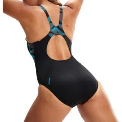Speedo Hyper Boom Splice Muscleback Badpak - Black/bolt/dove Grey -Speedo speedo hyper boom splice muscleback bathing suit black bolt dove grey 7 1424285