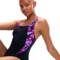 Speedo Hyper Boom Splice Muscleback Badpak - True Navy/berry/miami Lilac 20 Speedo Hyper Boom Splice Muscleback Badpak - True Navy/berry/miami Lilac -Speedo speedo hyper boom splice muscleback bathing suit true navy berry miami lilac 1 1424295