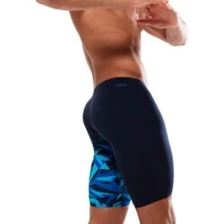 Speedo Hyper Boom V-Cut Zwemjammer - True Navy/Blue Flame/Pool -Speedo speedo hyper boom v cut jammer true navy blue flame pool 4 1516717