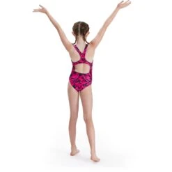 Speedo Hyperboom Allover Medalist Kids Bathing Suit - Hyper Black/electric Pink/ecstatic -Speedo speedo hyperboom allover medalist kids bathing suit hyper black electric pink ecstatic 4 1302269