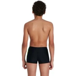 Speedo Hyperboom Panel Aquashort Kids - Black/pool/bright Zest -Speedo speedo hyperboom panel aquashort kids black pool bright zest 8 1302328