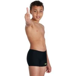 Speedo Hyperboom Panel Aquashort Kids - Black/pool/bright Zest -Speedo speedo hyperboom panel aquashort kids black pool bright zest 9 1302329