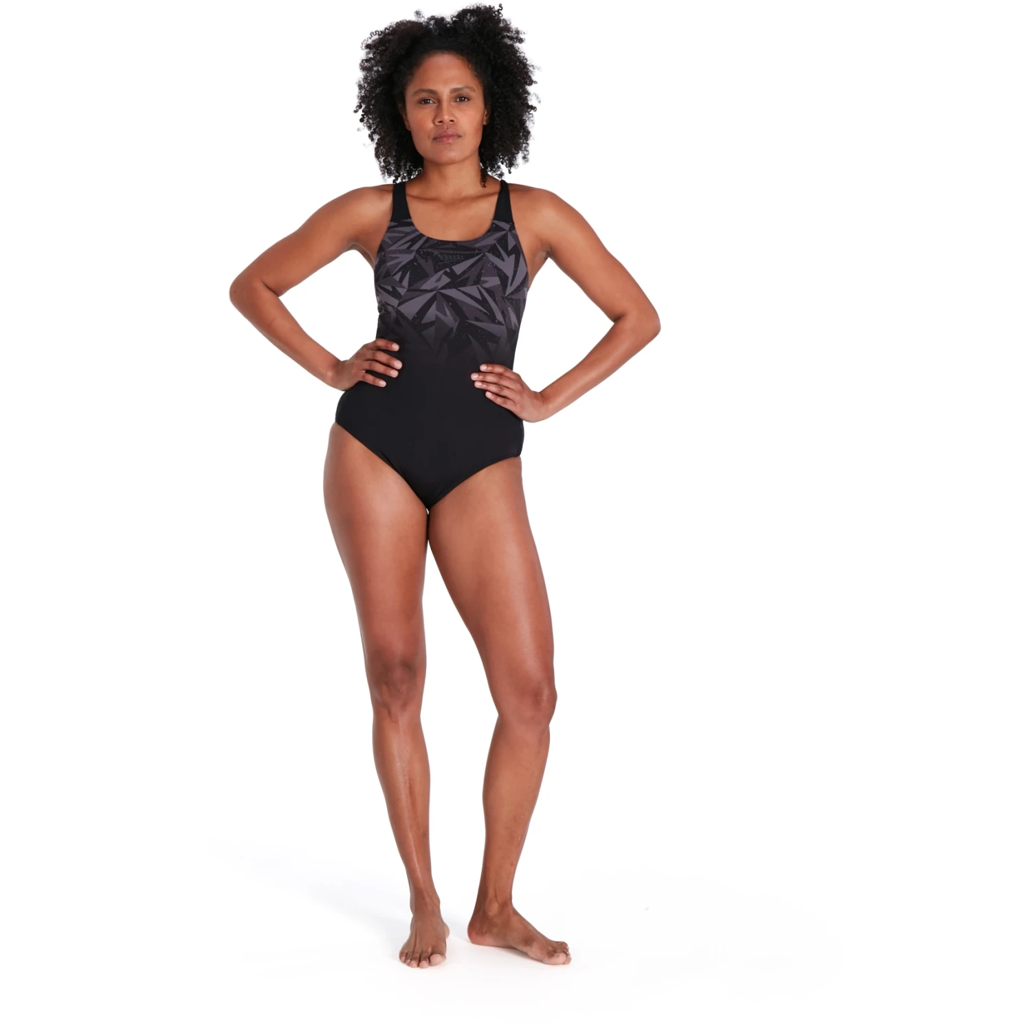Speedo Hyperboom Placement Muscleback Bathing Suit - Black/oxid Grey/usa Charcoal 9 Speedo Hyperboom Placement Muscleback Bathing Suit - Black/oxid Grey/usa Charcoal - Afbeelding 7