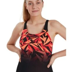 Speedo Hyperboom Placement Muscleback Bathing Suit - Hyper Black/lava Red/siren 10 Speedo Hyperboom Placement Muscleback Bathing Suit - Hyper Black/lava Red/siren -Speedo speedo hyperboom placement muscleback bathing suit hyper black lava red siren 2 1111986